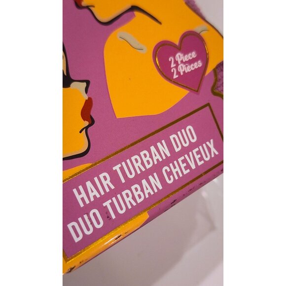 The Vintage Cosmetic Company Hair Turban Duo + Cosmetic Bag Set — Burgundy Cameo - Picture 2 of 8